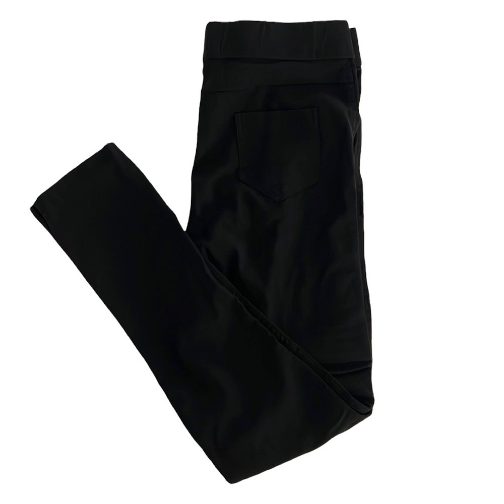 Amaryllis Pull-On Moto Jeggings - Black
